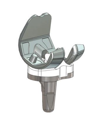 Three-compartment knee prosthesis / fixed-bearing / traditional CRK Elite Surgical