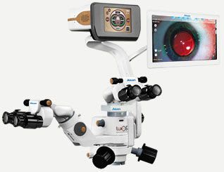 Operating microscope (surgical microscopy) / for ophthalmic surgery / mobile LUXOR™ LX3 Alcon