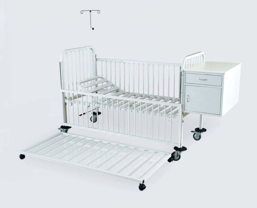 Hospital bed / mechanical / on casters / 2 sections 90102101 CONFIDENCE 1 Dolsan Medical Equipment Industry