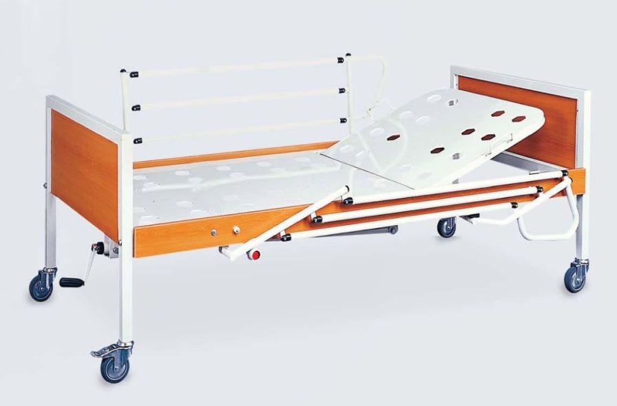 Hospital bed / on casters / 2 sections 90101214 SIMPLE 5 Dolsan Medical Equipment Industry