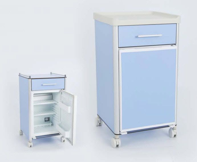 Bedside table with refrigerator compartment / on casters 90105602 Dolsan Medical Equipment Industry