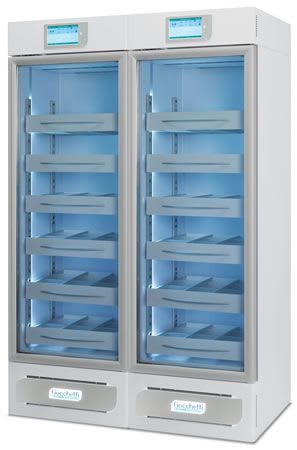 Laboratory refrigerator / cabinet / with automatic defrost / 2-door 2 °C ... 15 °C, 694 L | MEDIKA 2T 800 C.F. di Ciro Fiocchetti & C. s.n.c.