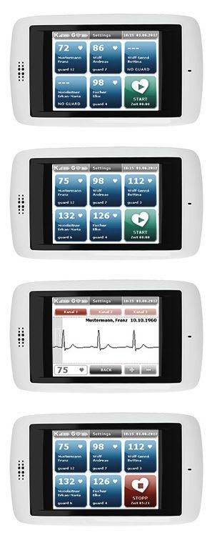 ECG patient monitor / wearable / wireless custo kybe Custo med
