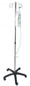 2-hook IV pole / telescopic / on casters CRAVEN