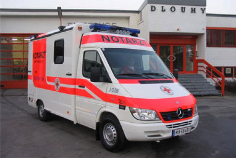 Intensive care medical ambulance / box Mercedes Sprinter Dlouhy , Fahrzeugbau
