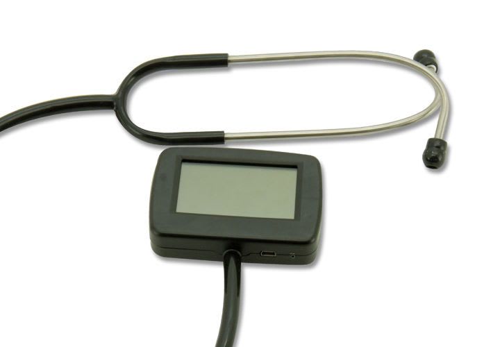 Electronic stethoscope / with multi-parameter monitor CMS-M Contec Medical Systems