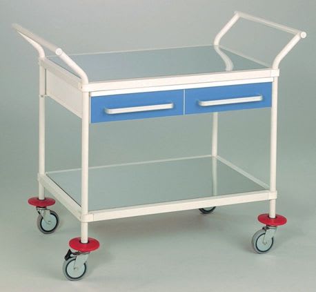 Treatment trolley / with drawer / 2-tray D-2582 Detaysan Madeni Esya