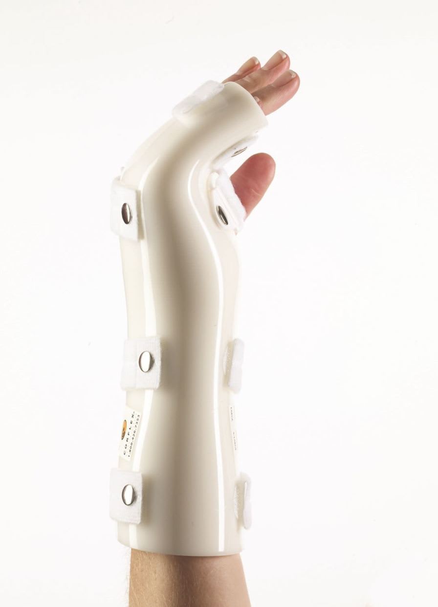 Metacarpal splint (orthopedic immobilization) 37-122, 37-123 Corflex