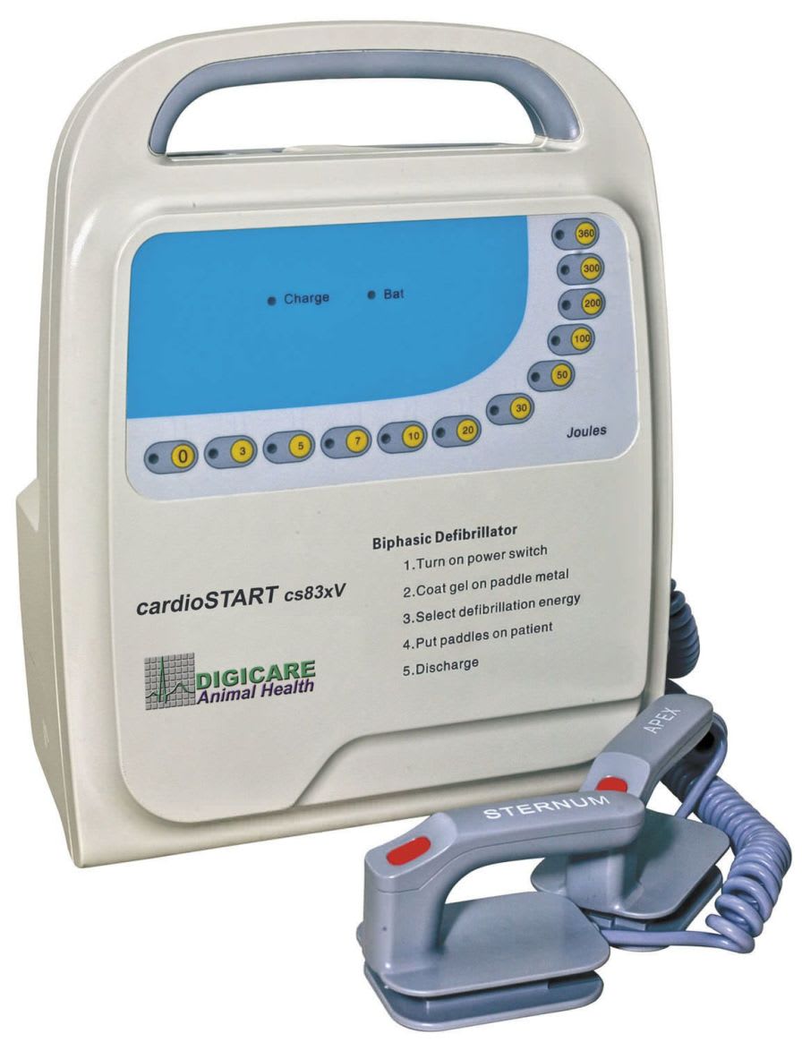 Manual external defibrillator / veterinary CardioStart CS83xVet Digicare Animal Health