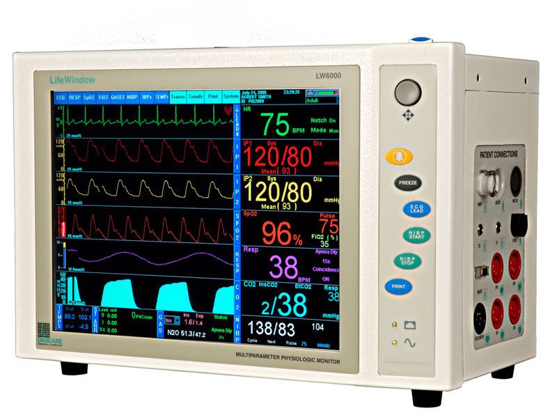 Compact multi-parameter monitor / veterinary LifeWindow™ 6000V Digicare Biomedical Technology