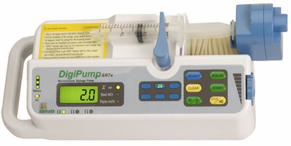 1 channel syringe pump DigiPump™ SR7x Digicare Biomedical Technology