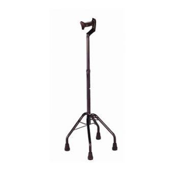 Quadripod walking stick / with offset handle / height-adjustable Max. 120 kg | VFG Bischoff & Bischoff