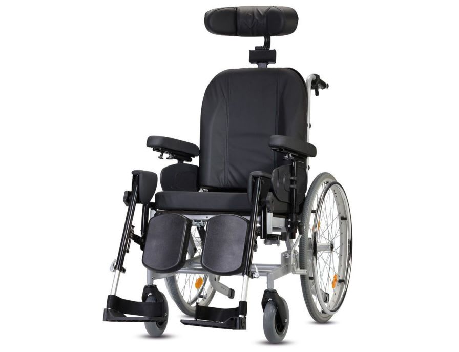 Passive wheelchair / with legrest / with headrest Max. 130 kg | PROTEGO Bischoff & Bischoff