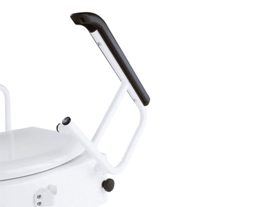 Raised toilet seat with armrests Max. 150 kg | TSE-A Bischoff & Bischoff