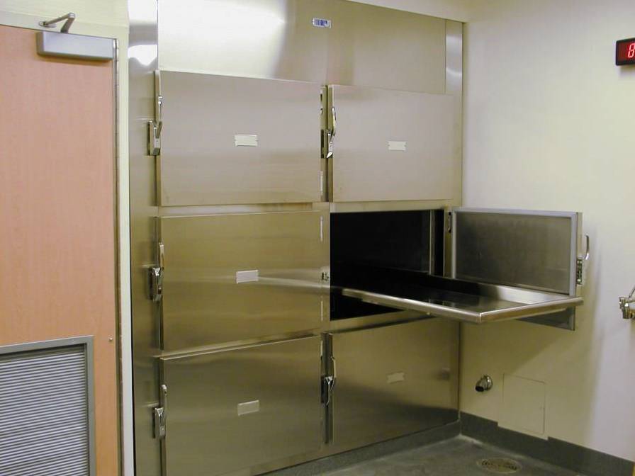 Front-loading refrigerated mortuary cabinet / 2-body 2R1W CSI-Jewett