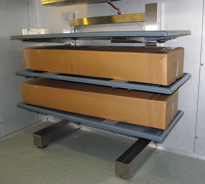 Mortuary storage shelving unit / 4-shelf SR-1556 CSI-Jewett