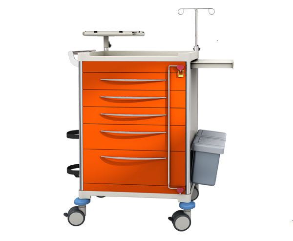 Emergency trolley / with oxygen cylinder holder / with CPR board / with IV pole JDEQJ254 A BEIJING JINGDONG TECHNOLOGY CO., LTD
