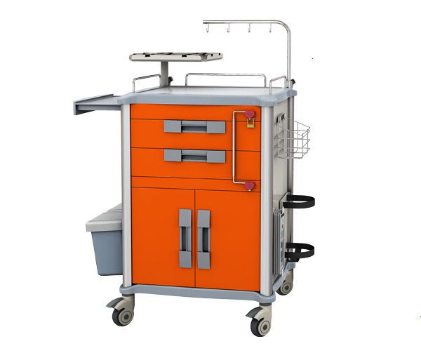 Emergency trolley / with IV pole / with CPR board / with defibrillator shelf JDEQJ234 C BEIJING JINGDONG TECHNOLOGY CO., LTD