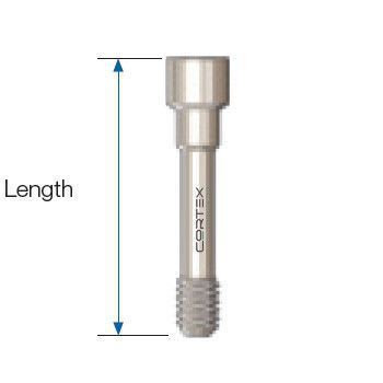 Not absorbable cortical screw CO-S060, CO-S061, CO-S062 Cortex-Dental Implants Industries Ltd.