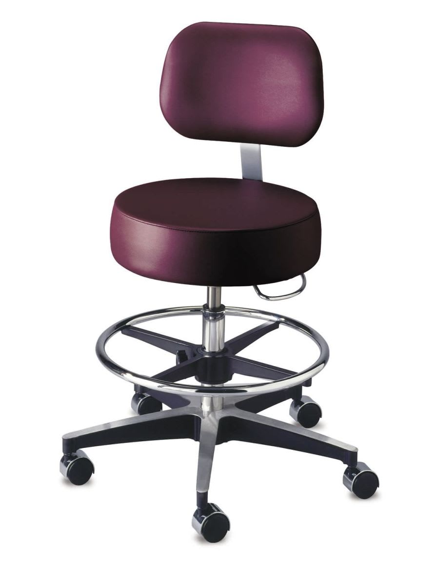 Medical stool / on casters / height-adjustable / with backrest CENTURY Brewer Company (The)