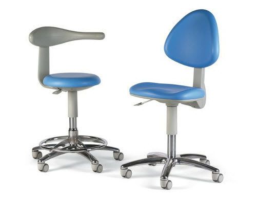 Dental stool / on casters / height-adjustable / with backrest S7, S8 Anthos