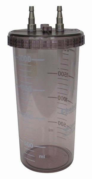 Medical suction pump jar / suction polysulfonate 2 L CHEIRON