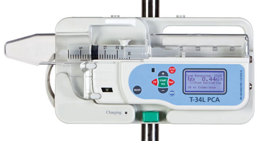 1 channel syringe pump / PCA 0.1 - 100 ml/h | T34L-PCA Caesarea Medical Electronics