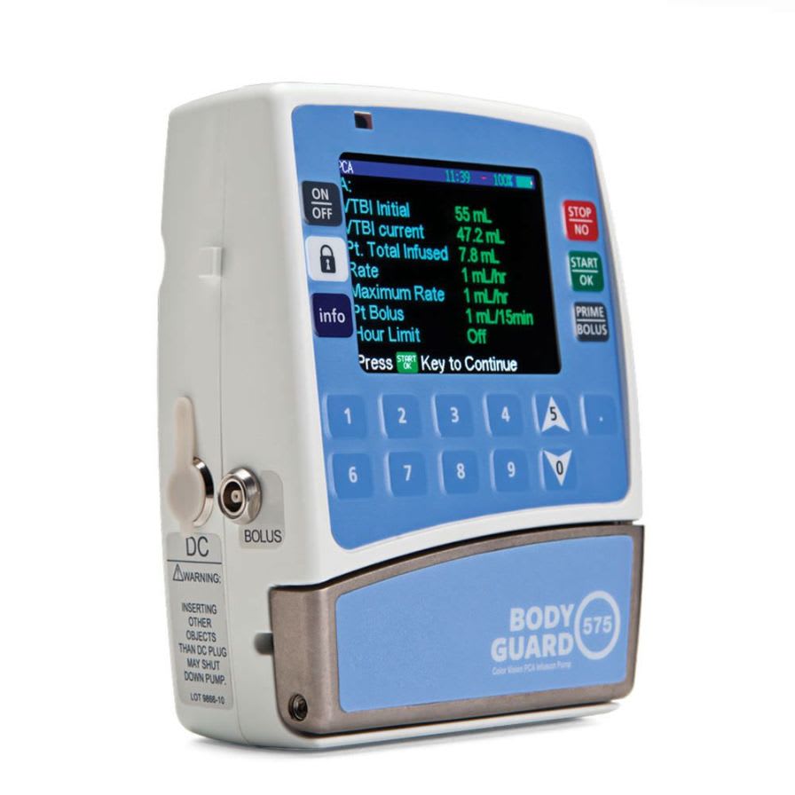 Volumetric infusion pump / 1 channel / PCA 0.1 - 100 ml/h | BodyGuard 575 Color Vision?™ Caesarea Medical Electronics