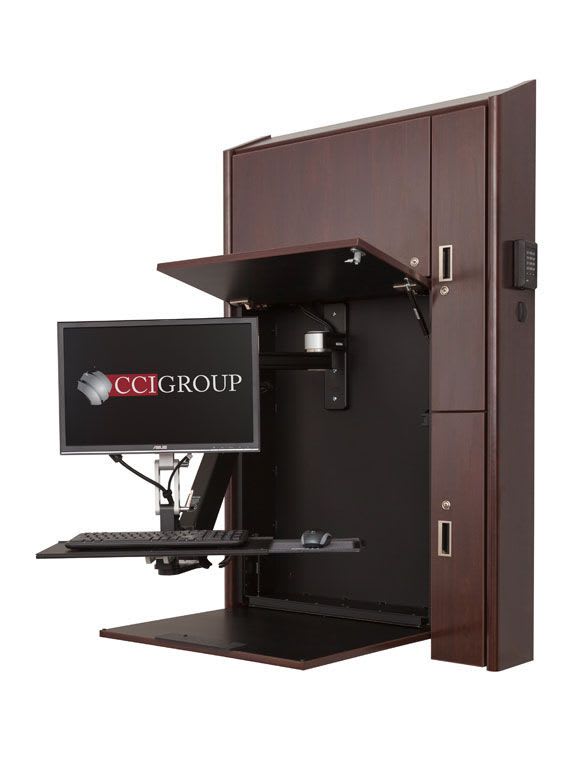 Medical computer workstation / recessed / wall-mounted CS415 CCI Group