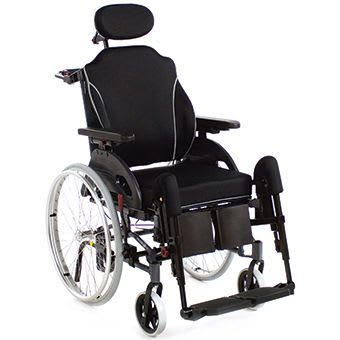 Passive wheelchair / with headrest Netti 4U Comfort CED Alu Rehab