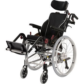 Passive wheelchair / reclining / with headrest / pediatric Netti Mini Alu Rehab