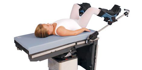 Boot-type leg holder operating table / pediatric Allen Medical Systems
