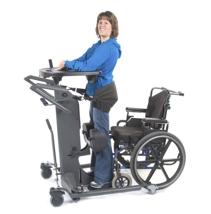 Mechanical stander / with harness / walking StrapStand™ Altimate Medical