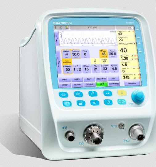 Resuscitation ventilator / high-frequency oscillation / infant fabian HFO ACUTRONIC Medical Systems AG