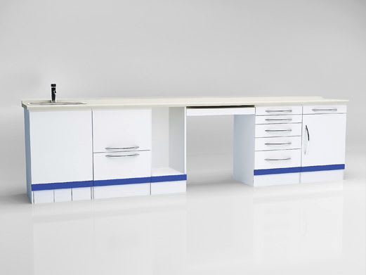 Medical cabinet / dentist office / with sink 3 m | Fire Aixin Medical Equipment Co.,Ltd