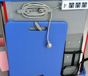 Emergency trolley / storage / with defibrillator shelf / with CPR board BITE002Q BI Healthcare