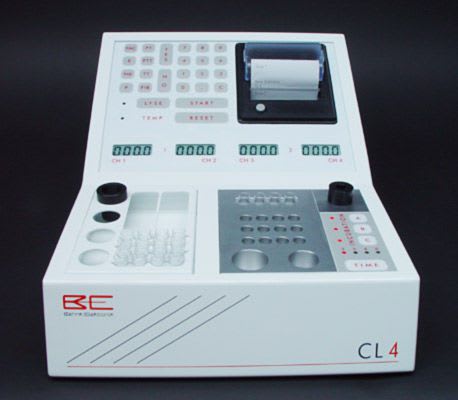 Semi-automatic coagulation analyzer / 4-channel Coagulometer CL 4 Behnk Elektronik