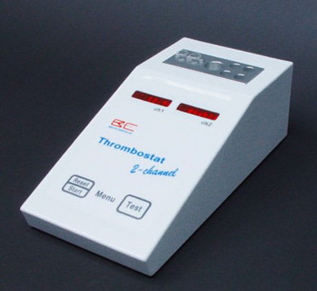 Semi-automatic coagulation analyzer / 2-channel Thrombostat Behnk Elektronik