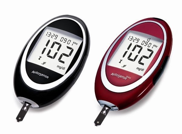 Blood glucose meter with speaking mode AUTOSENSE VOICE 77 Elektronika