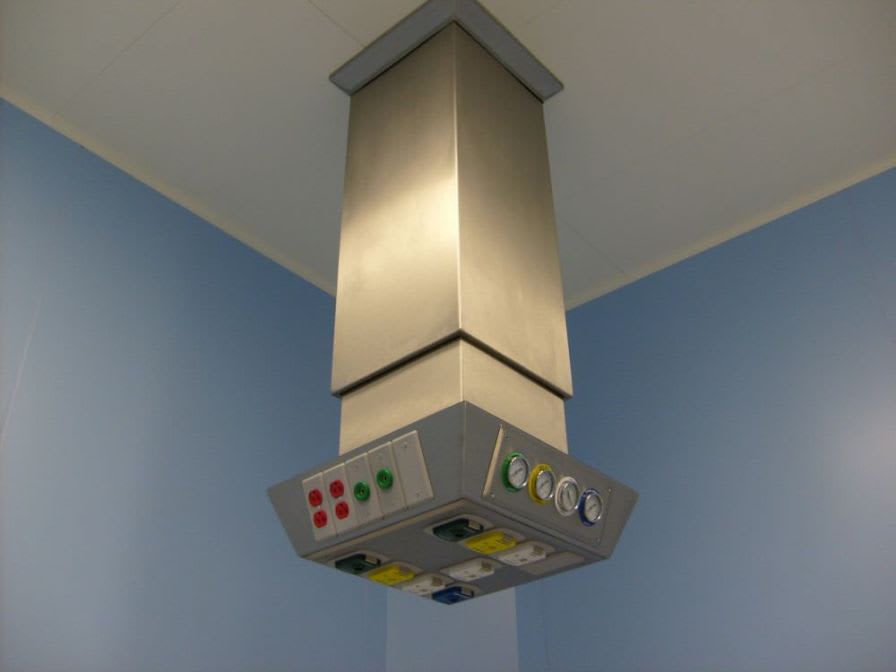 Ceiling-mounted supply column / height-adjustable 304-P3 Arigmed