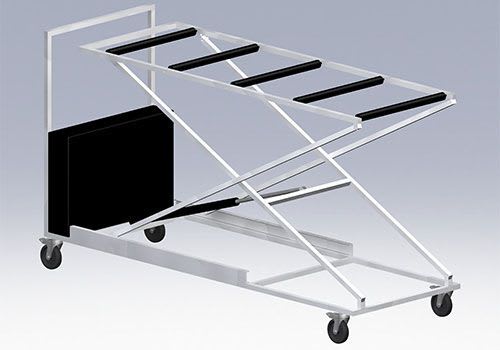Mortuary lifting trolley AFOS