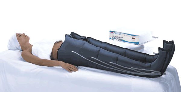 Pressure therapy unit, (physiotherapy) with leg garment PRESSOFAST Dermeo
