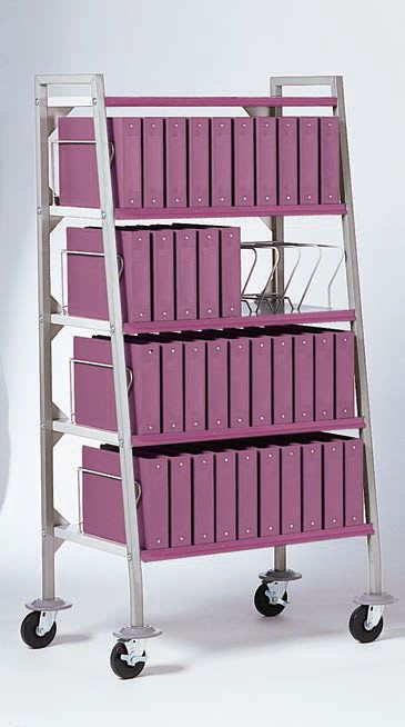 Medical record trolley / vertical-access Design-A-Line® 3177-BR Carstens