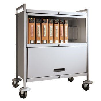 Medical record trolley / closed-structure / secure / horizontal-access Privacyline™ 4822-00 Carstens