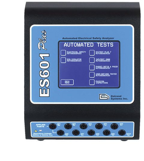 Electric safety tester / medical device ES601 Plus Datrend Systems Inc.