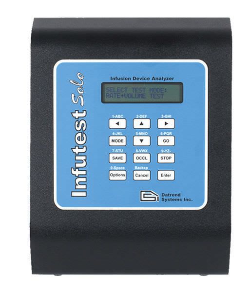 Infusion pump tester Infutest Solo Datrend Systems Inc.