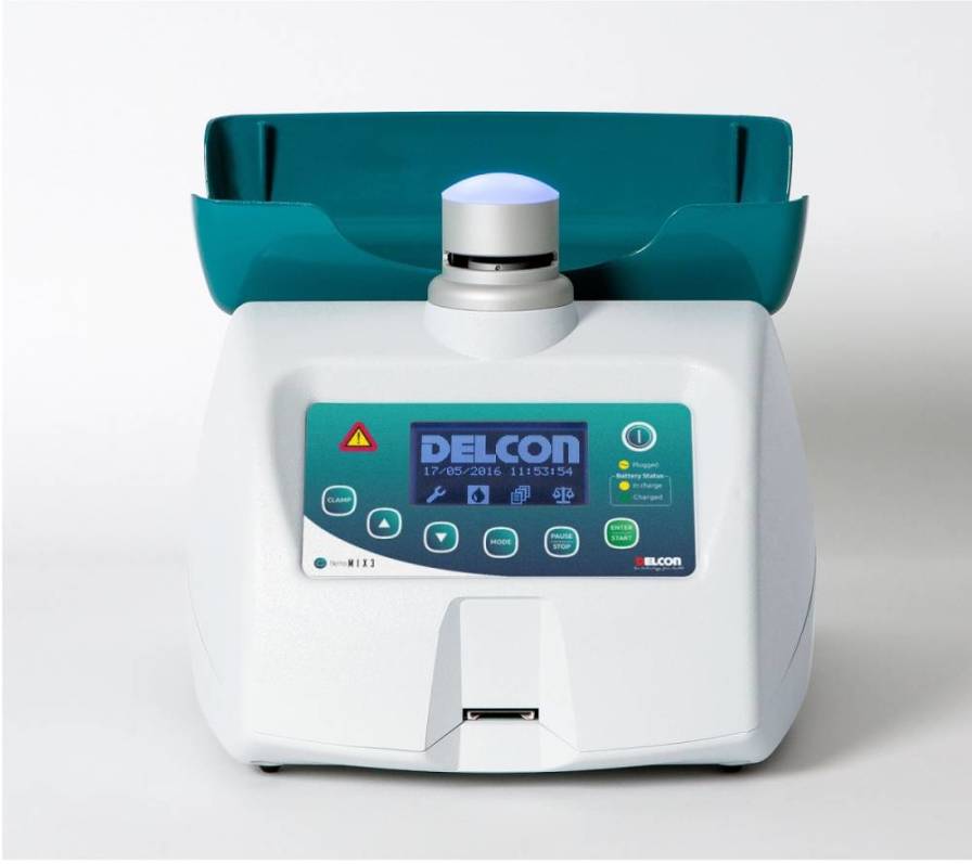 Blood collection monitor with bidirectional data communication HEMOMIX3 by Delcon