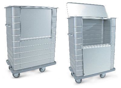 Dirty linen trolley / with large compartment 203CC Series Conf Industries