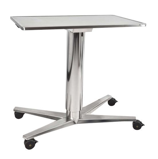 Instrument table / on casters / stainless steel / height-adjustable Decon Stainless