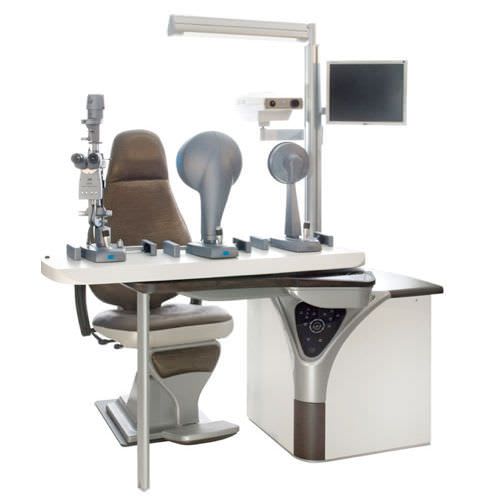 Ophthalmic workstation / equipped / with chair / 1-station FUTURE DELUXE CSO Costruzione Strumenti Oftalmici